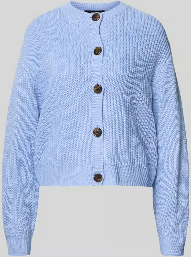 Vero Moda Regular fit gebreid jack met enkele knoopsluiting model 'LEA'