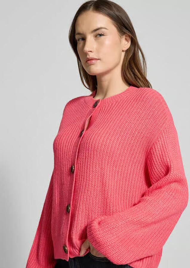 Vero Moda Regular fit gebreid jack met enkele knoopsluiting model 'LEA' - Foto 2