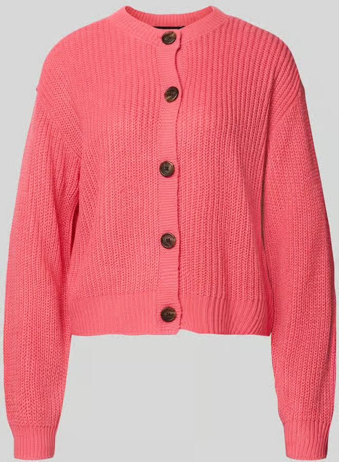 Vero Moda Regular fit gebreid jack met enkele knoopsluiting model 'LEA'