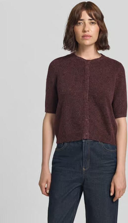 Vero Moda regular fit gebreid jack met korte mouw model 'VMDOFFY' - Foto 2