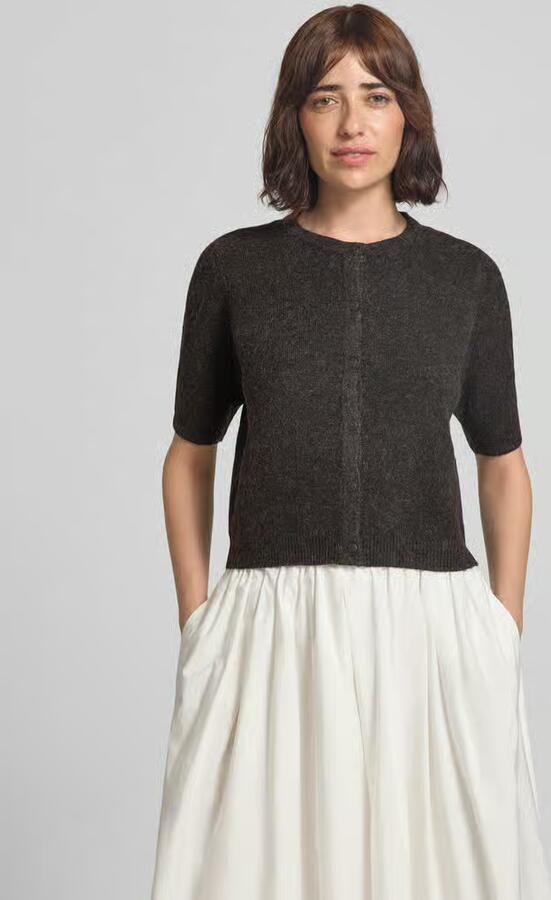Vero Moda regular fit gebreid jack met korte mouw model 'VMDOFFY' - Foto 2