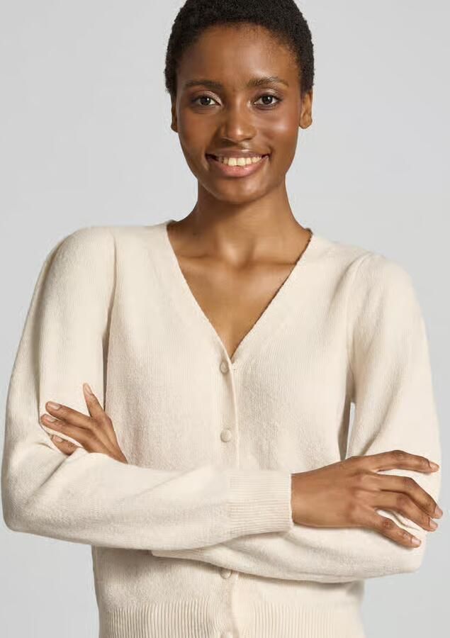 Vero Moda Regular fit gebreid jack met v-hals model 'DOFFY'