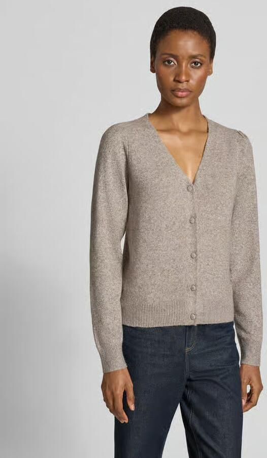 Vero Moda Regular fit gebreid jack met v-hals model 'DOFFY' - Foto 3