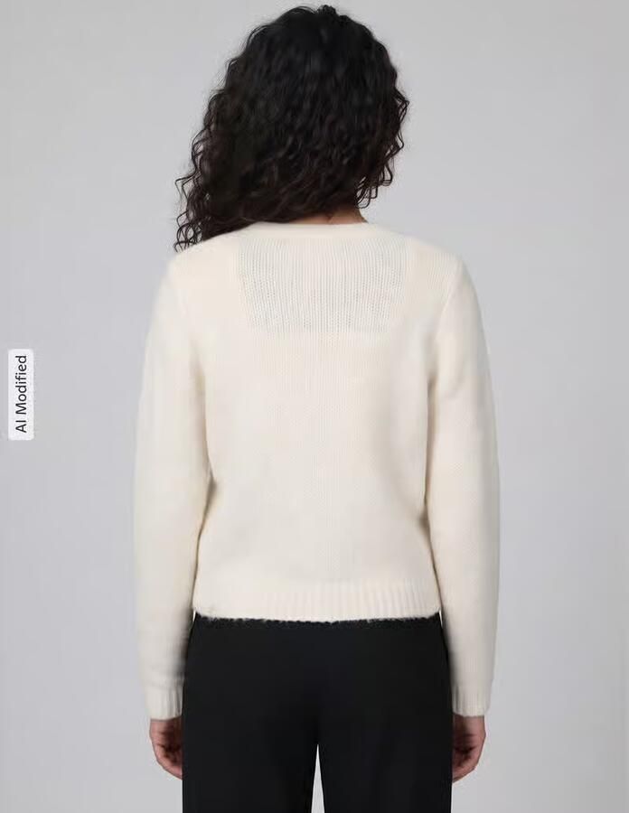 Vero Moda Regular fit gebreid jack met wol en knoopsluiting model 'NOVAH' - Foto 10
