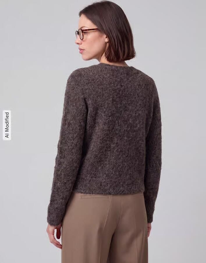 Vero Moda Regular fit gebreid jack met wol model 'NOVAH'