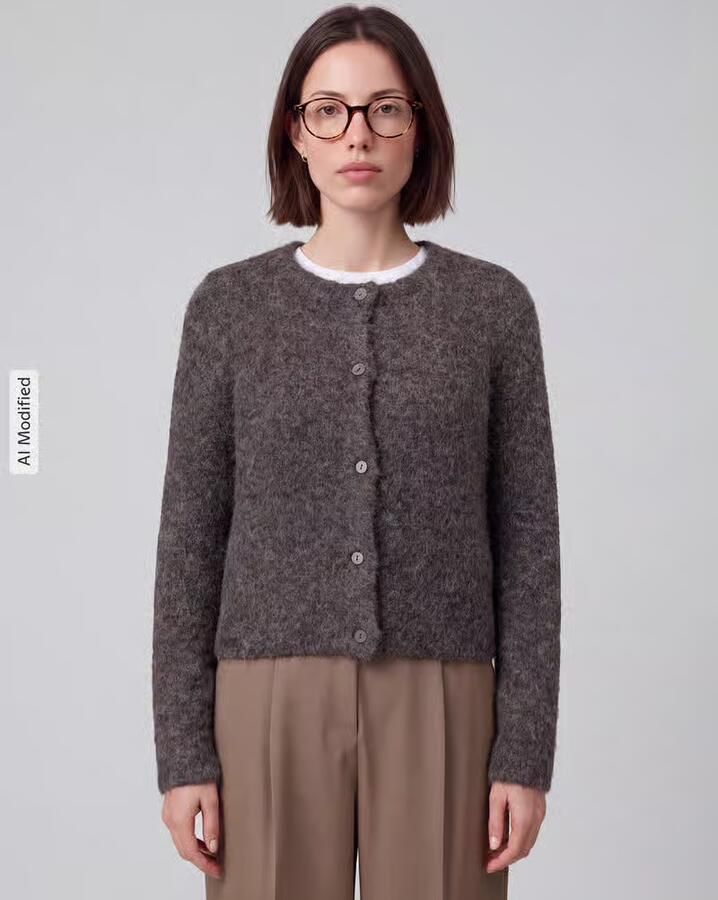 Vero Moda Regular fit gebreid jack met wol model 'NOVAH' - Foto 2