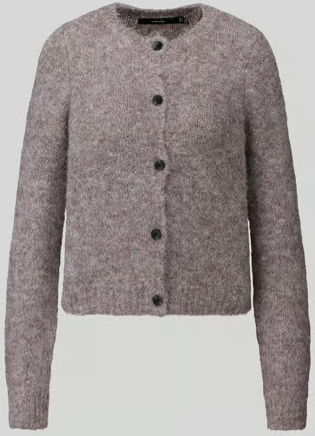 Vero Moda Regular fit gebreid jack met wol en knoopsluiting model 'NOVAH' - Foto 3