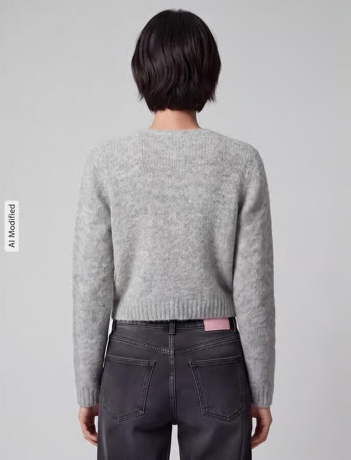 Vero Moda Regular fit gebreid jack met wol en knoopsluiting model 'NOVAH' - Foto 4