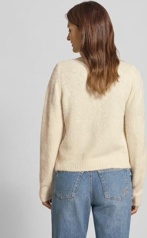 Vero Moda Regular fit gebreid jack met wol en knoopsluiting model 'NOVAH' - Foto 8