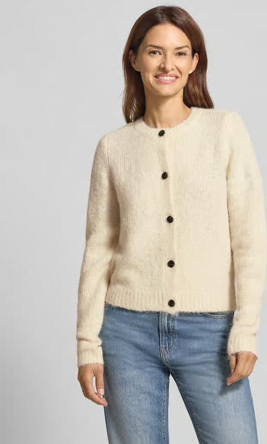 Vero Moda Regular fit gebreid jack met wol en knoopsluiting model 'NOVAH' - Foto 14