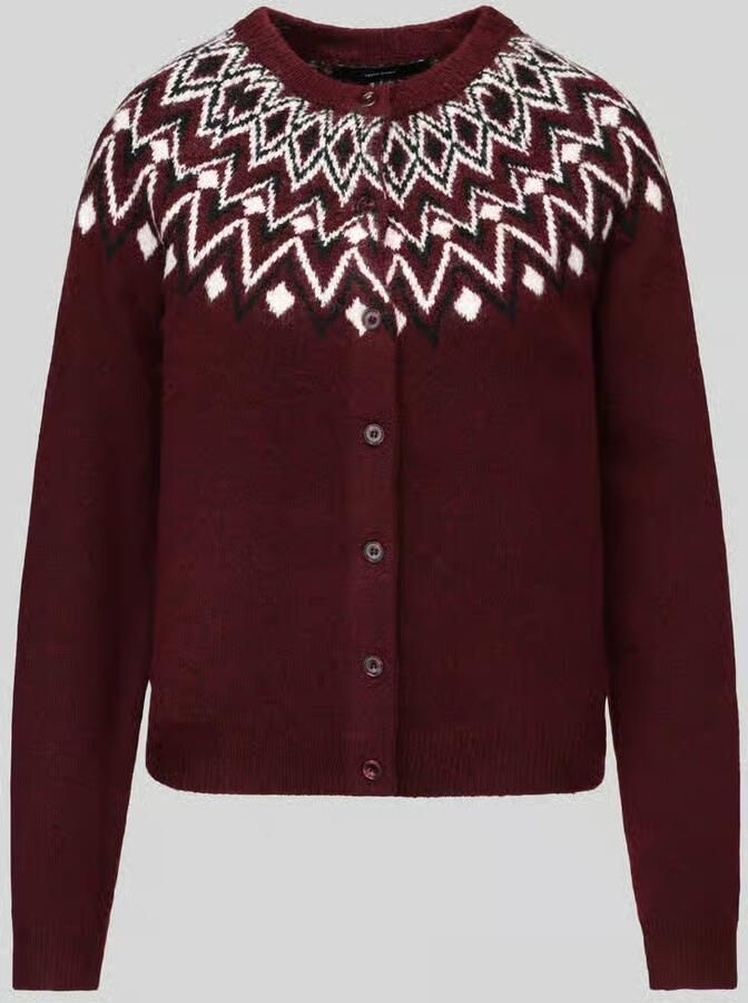 Vero Moda Regular fit gebreid jack met wolgehalte model 'KARLA'