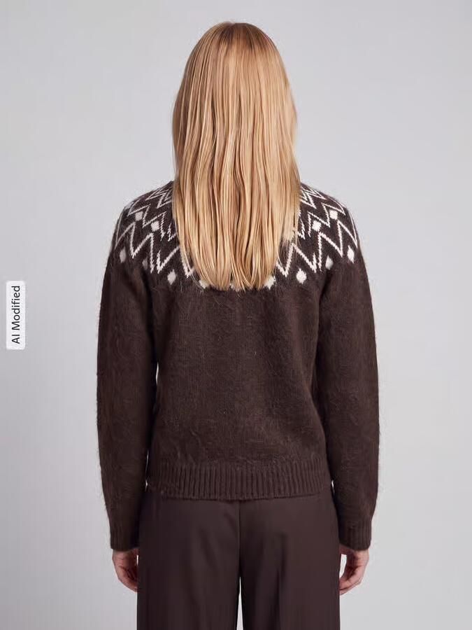 Vero Moda Regular fit gebreid jack met wolgehalte model 'KARLA' - Foto 2