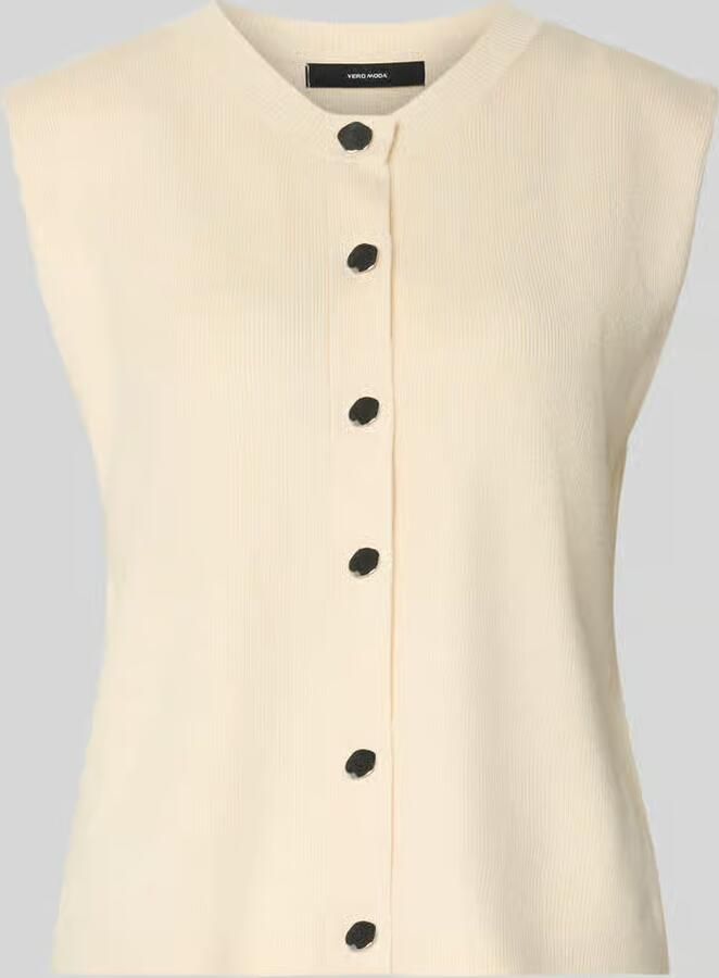 Vero Moda Regular fit gebreid jack van viscosemix model 'GOLD'