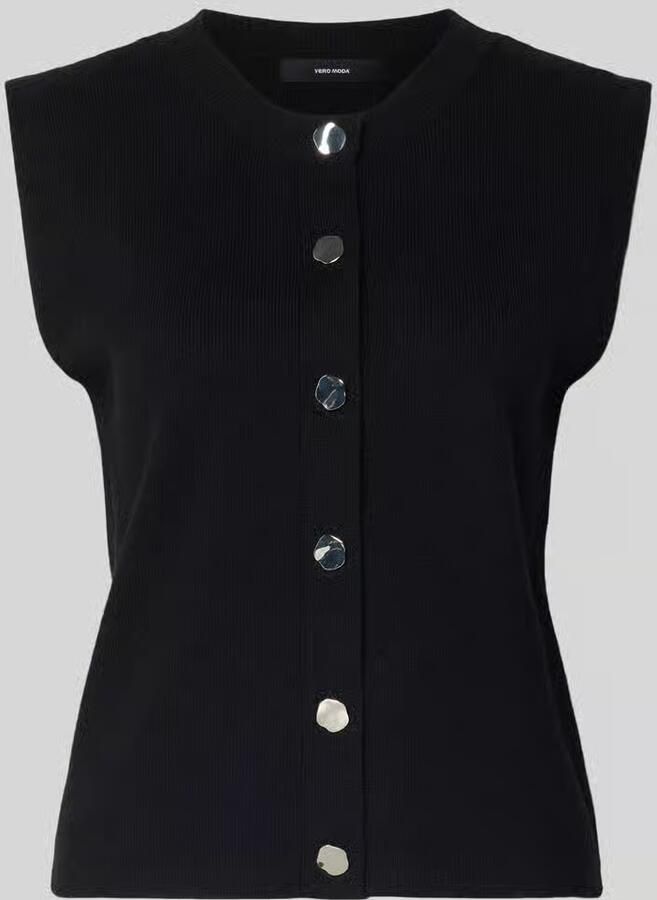 Vero Moda Regular fit gebreid jack van viscosemix model 'GOLD'