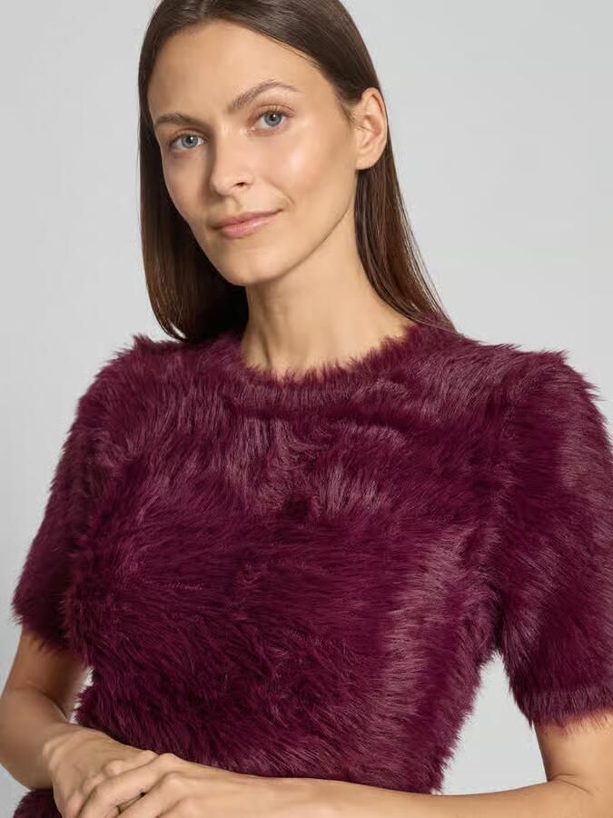 Vero Moda Regular fit gebreide pullover in de look van imitatiebont model 'FLUFFY'