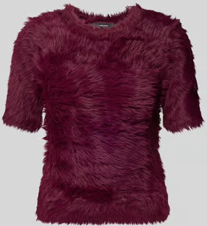 Vero Moda Regular fit gebreide pullover in de look van imitatiebont model 'FLUFFY' - Foto 2