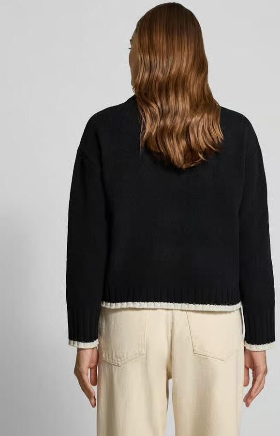 Vero Moda Regular fit gebreide pullover met contrastzoom model 'SHADOW'