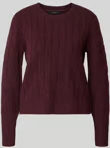 Vero Moda Regular fit gebreide pullover met kabelpatroon model 'ARIES' - Foto 3