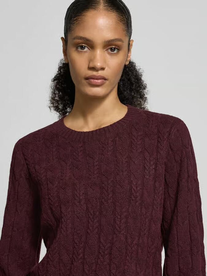 Vero Moda Regular fit gebreide pullover met kabelpatroon model 'ARIES' - Foto 2