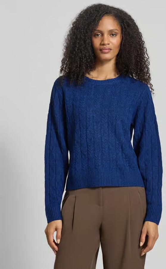 Vero Moda Regular fit gebreide pullover met kabelpatroon model 'ARIES' - Foto 3