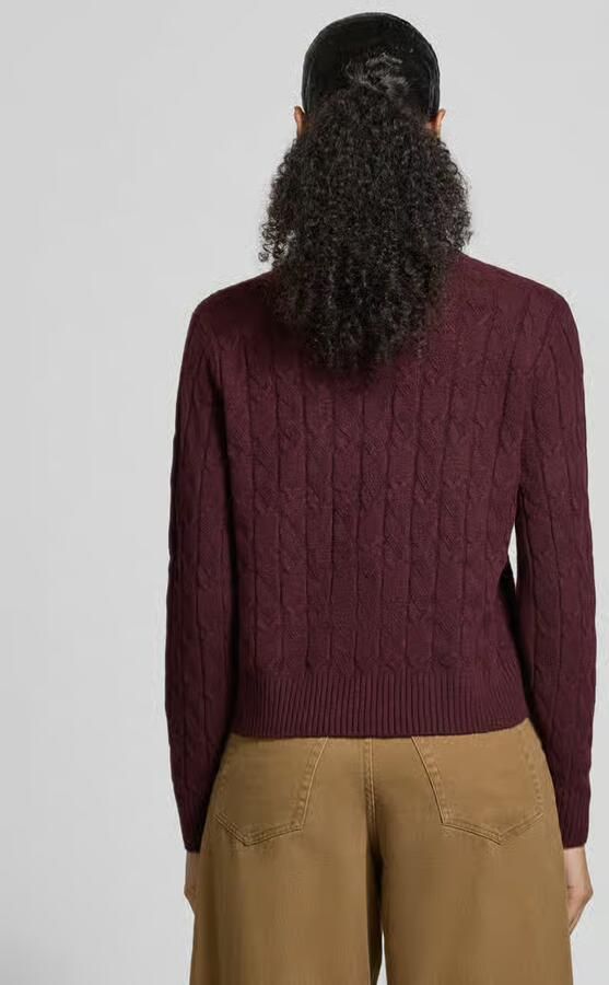 Vero Moda Regular fit gebreide pullover met kabelpatroon model 'ARIES' - Foto 4