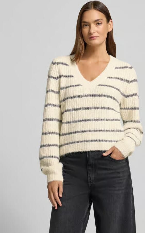 Vero Moda Trui met V-hals VMAWESOME SHINE LS V-NCK STRIPE PULL BOO - Foto 8