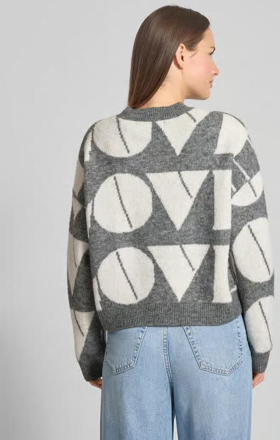Vero Moda Regular fit gebreide pullover met wol model 'LOVE' - Foto 7