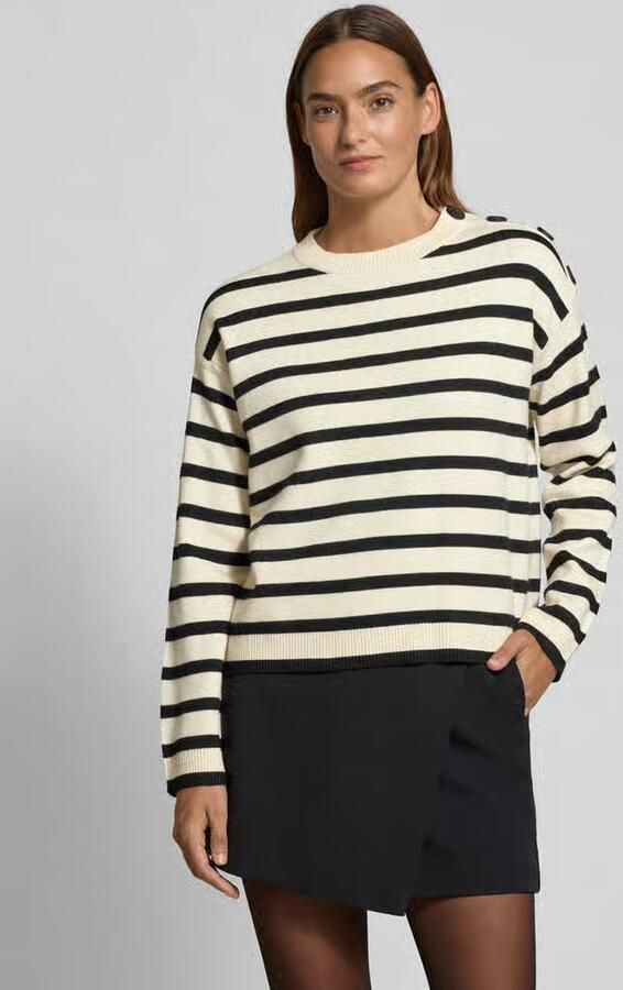 Vero Moda Trui met ronde hals VMSABA LS O-NECK BUTTON PULLOVER GA NOOS - Foto 9