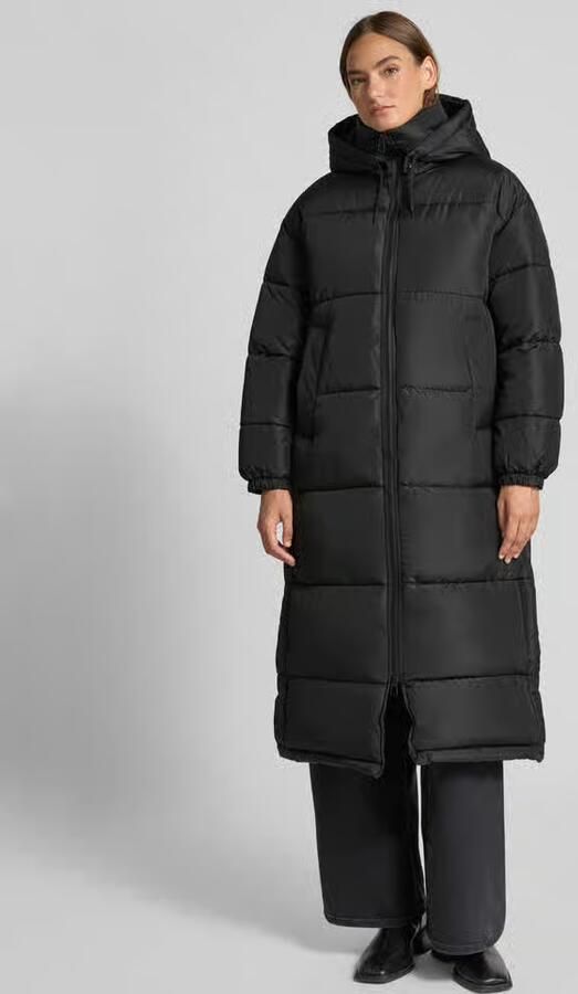 Vero Moda Regular fit gewatteerde lange jas met afneembare capuchon model 'KLEA' - Foto 3