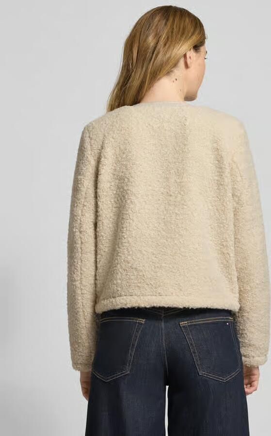 Vero Moda Regular fit jack van teddybont met doorgestikte garnering model 'ESPRESSO' - Foto 2