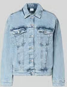 Vero Moda Regular fit jeansjack van katoenmix met fly-away-kraag model 'TESSA' - Foto 7