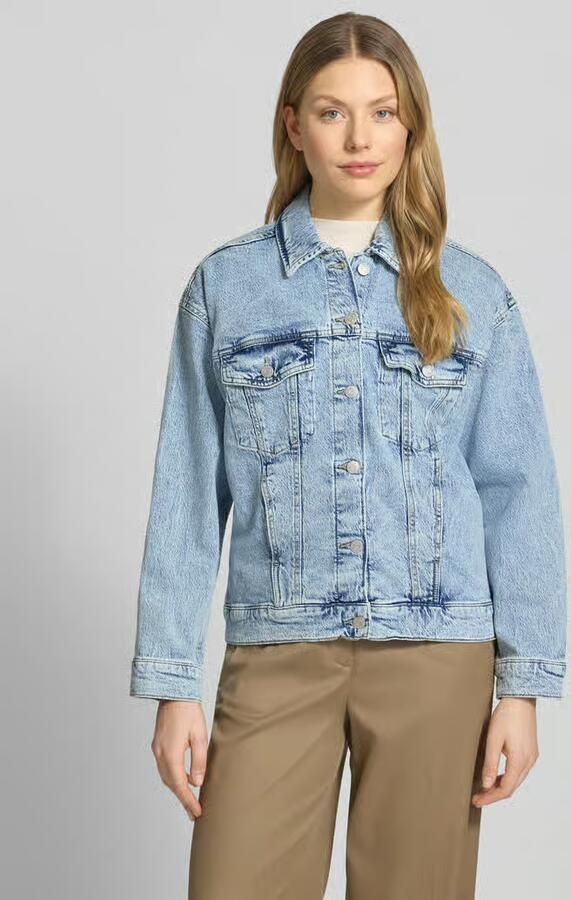 Vero Moda Regular fit jeansjack van katoenmix met fly-away-kraag model 'TESSA' - Foto 8