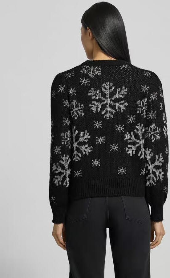 Vero Moda Regular fit kersttrui met all-over motief model 'NEWSNOWFROST'