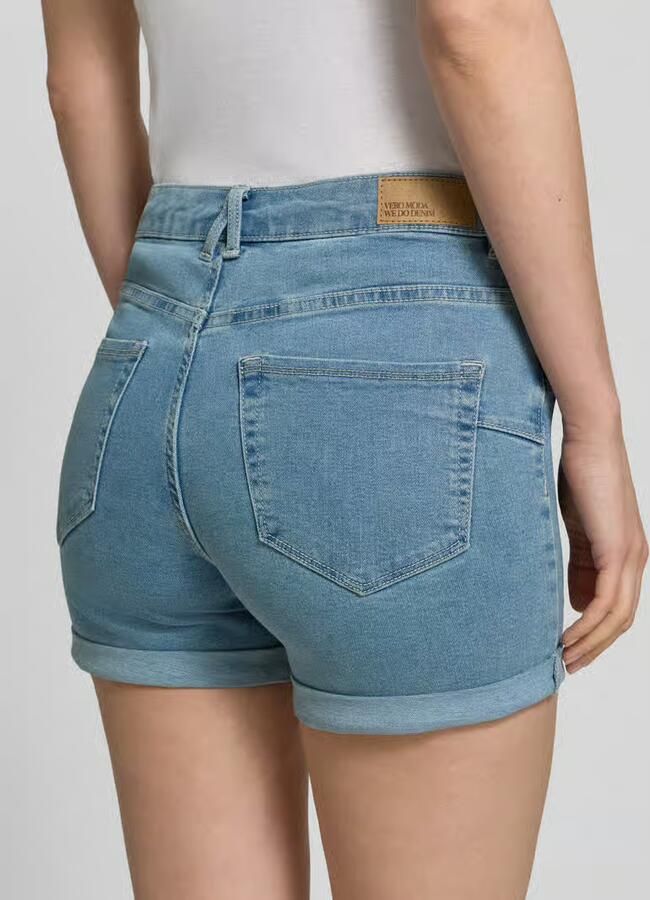 Vero Moda regular fit korte jeans van katoenmix model 'LUNA' - Foto 4