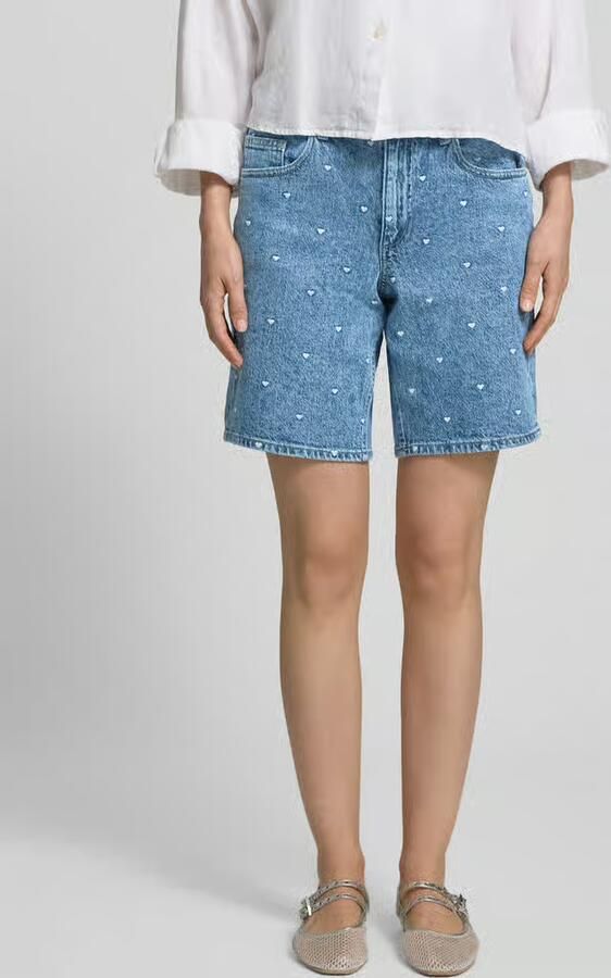 Vero Moda regular fit korte jeans van katoenmix model 'TESS' - Foto 4