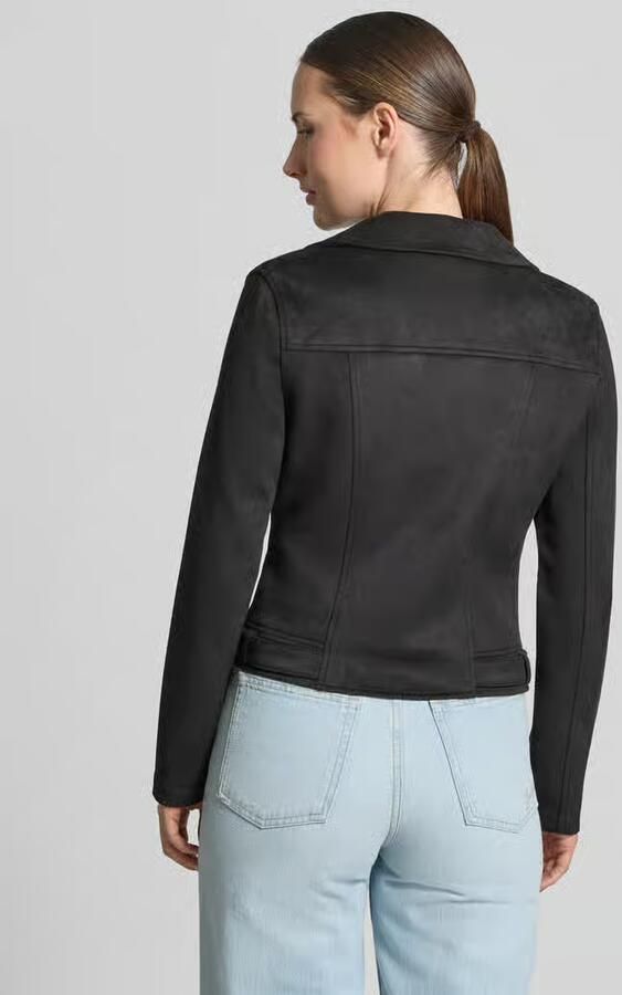 Vero Moda Regular fit kunstleren jack met riempjes aan de romp model 'JOSE'