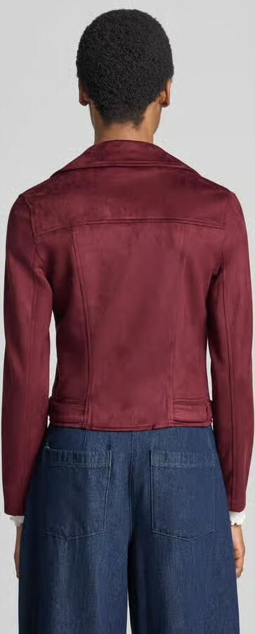 Vero Moda Regular fit kunstleren jack met riempjes aan de romp model 'JOSE'