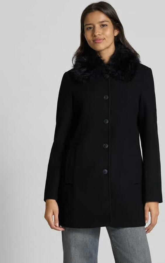 Vero Moda Regular fit lange jas met kraag van imitatiebont model 'AUTUMN' - Foto 3