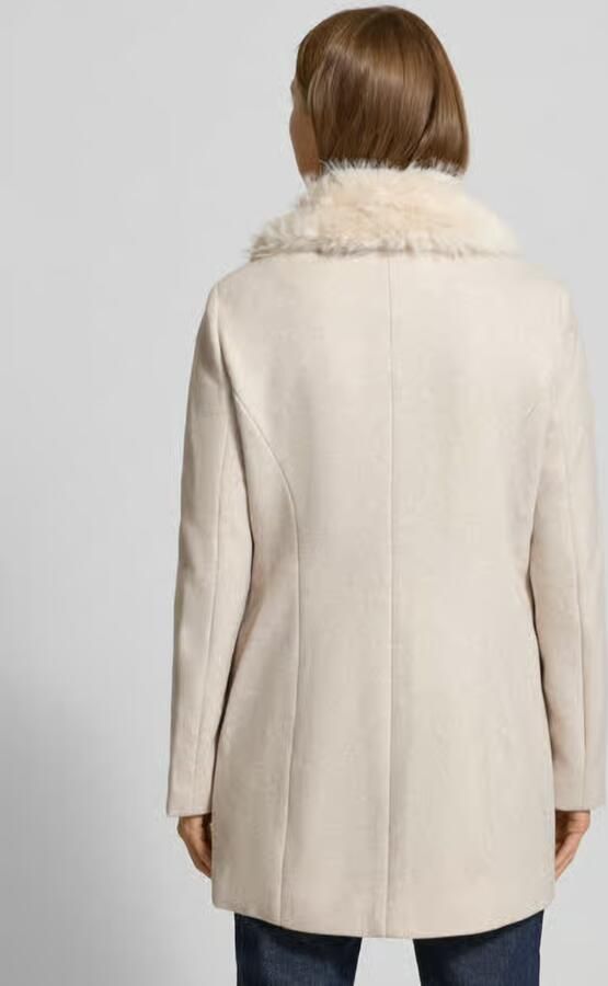 Vero Moda Regular fit lange jas met kraag van imitatiebont model 'AUTUMN' - Foto 7