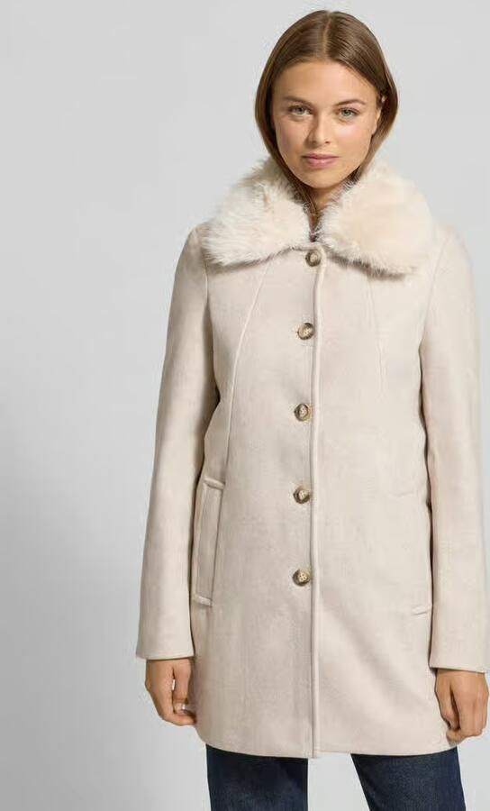 Vero Moda Regular fit lange jas met kraag van imitatiebont model 'AUTUMN' - Foto 8