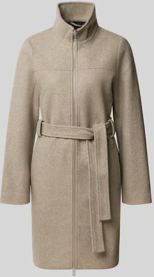 Vero Moda Regular fit lange jas met tailleriem
