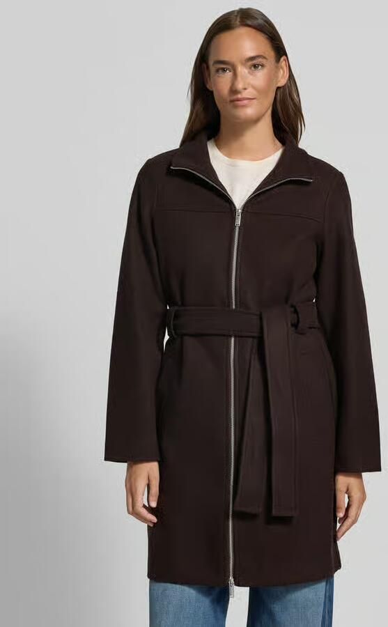 Vero Moda Regular fit lange jas met tailleriem - Foto 2
