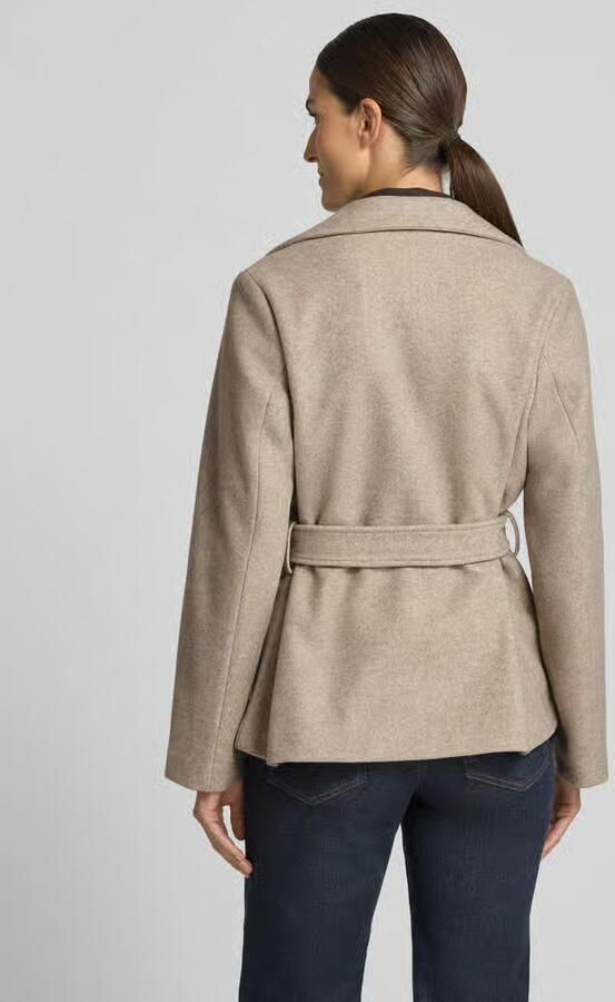Vero Moda Regular fit lange jas van imitatiebont met strikceintuur model 'FORTUNEMAJA' - Foto 3