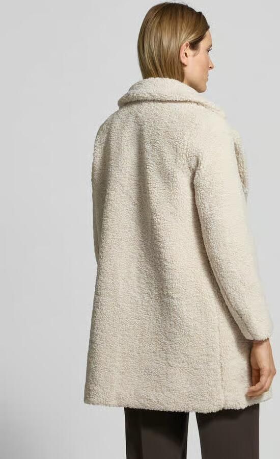 Vero Moda Regular fit lange jas van teddybont met platte kraag model 'KYLIE' - Foto 2