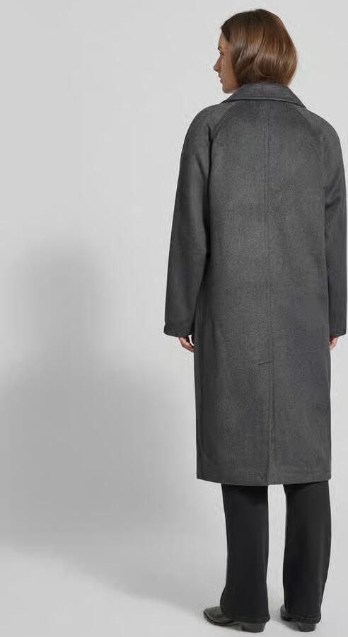 Vero Moda Regular fit lange wollen jas met dubbele knoopsluiting model 'HARPER'