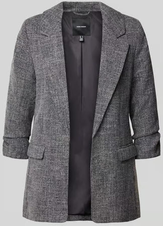 Vero Moda Lange blazer VMFRIDA LS REGULAR BLAZER NOOS zonder sluiting en met gerimpelde 3 4 mouw - Foto 3