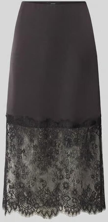 Vero Moda Regular fit midi-rok met kant model 'OLLIE'