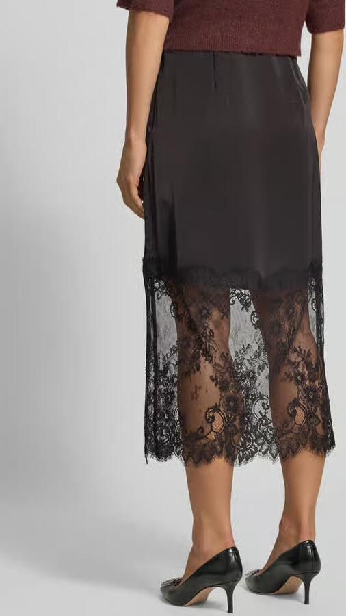 Vero Moda Regular fit midi-rok met kant model 'OLLIE' - Foto 3