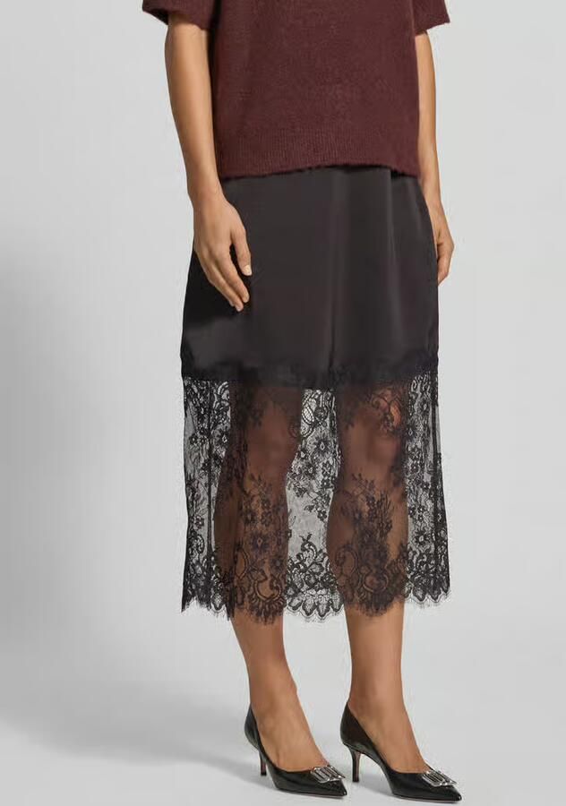 Vero Moda Regular fit midi-rok met kant model 'OLLIE' - Foto 2