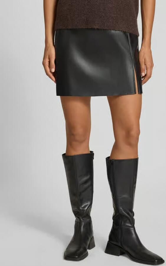Vero Moda Imitatieleren rok VMNELLY HR SHORT PL SKIRT NOOS - Foto 5